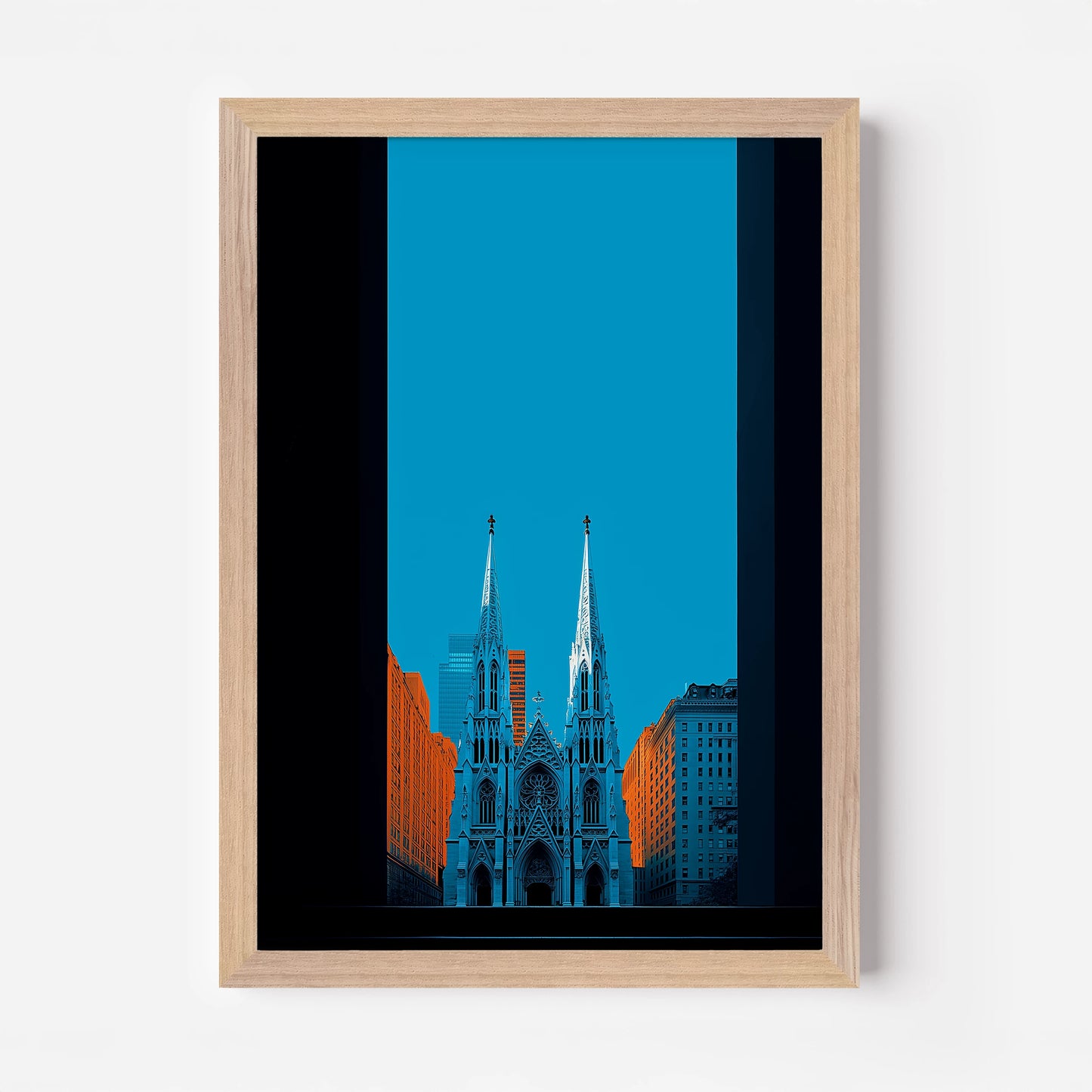 St. Patrick's Cathedral New York America Travel Poster