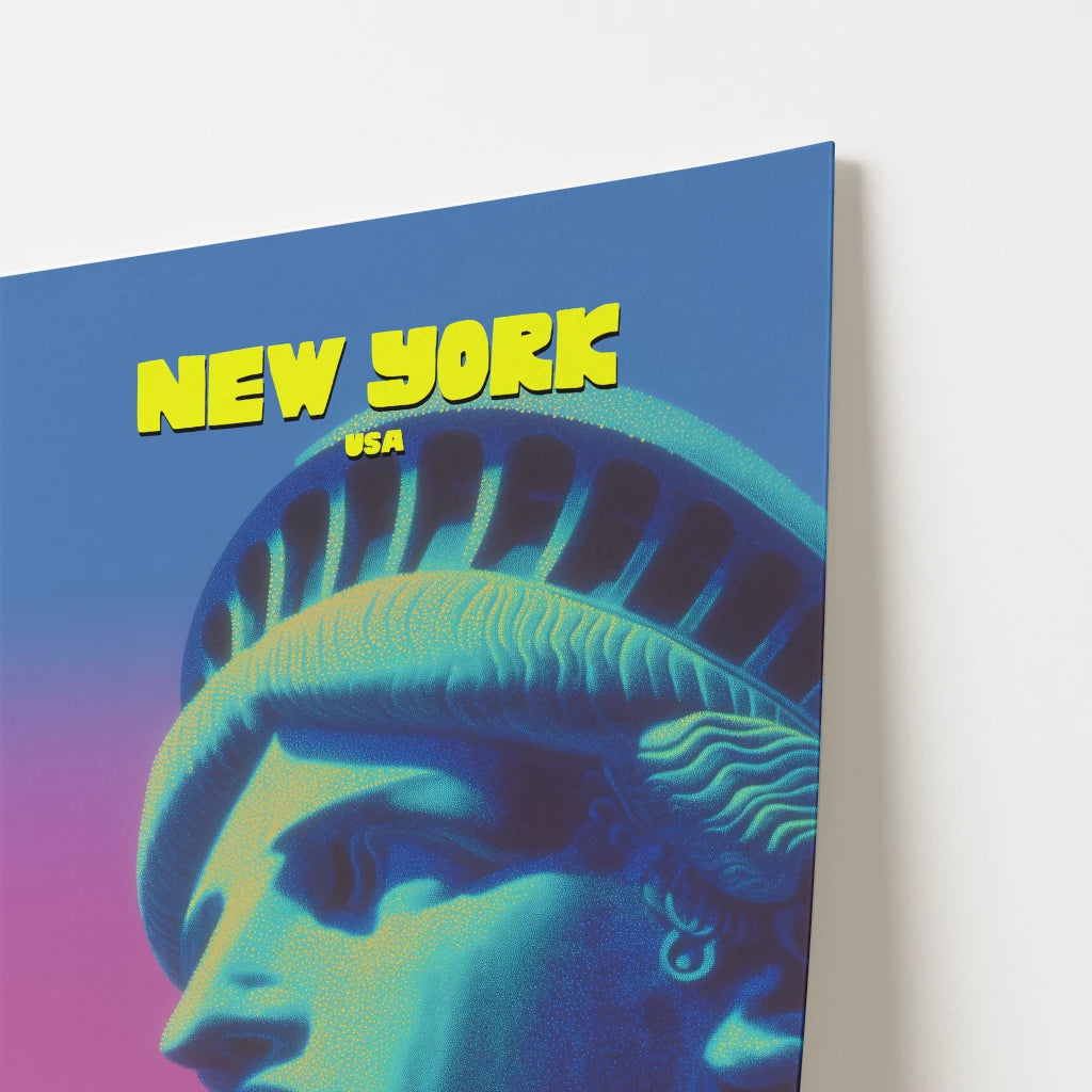 Statue Of Liberty New York Manhattan America Travel Poster