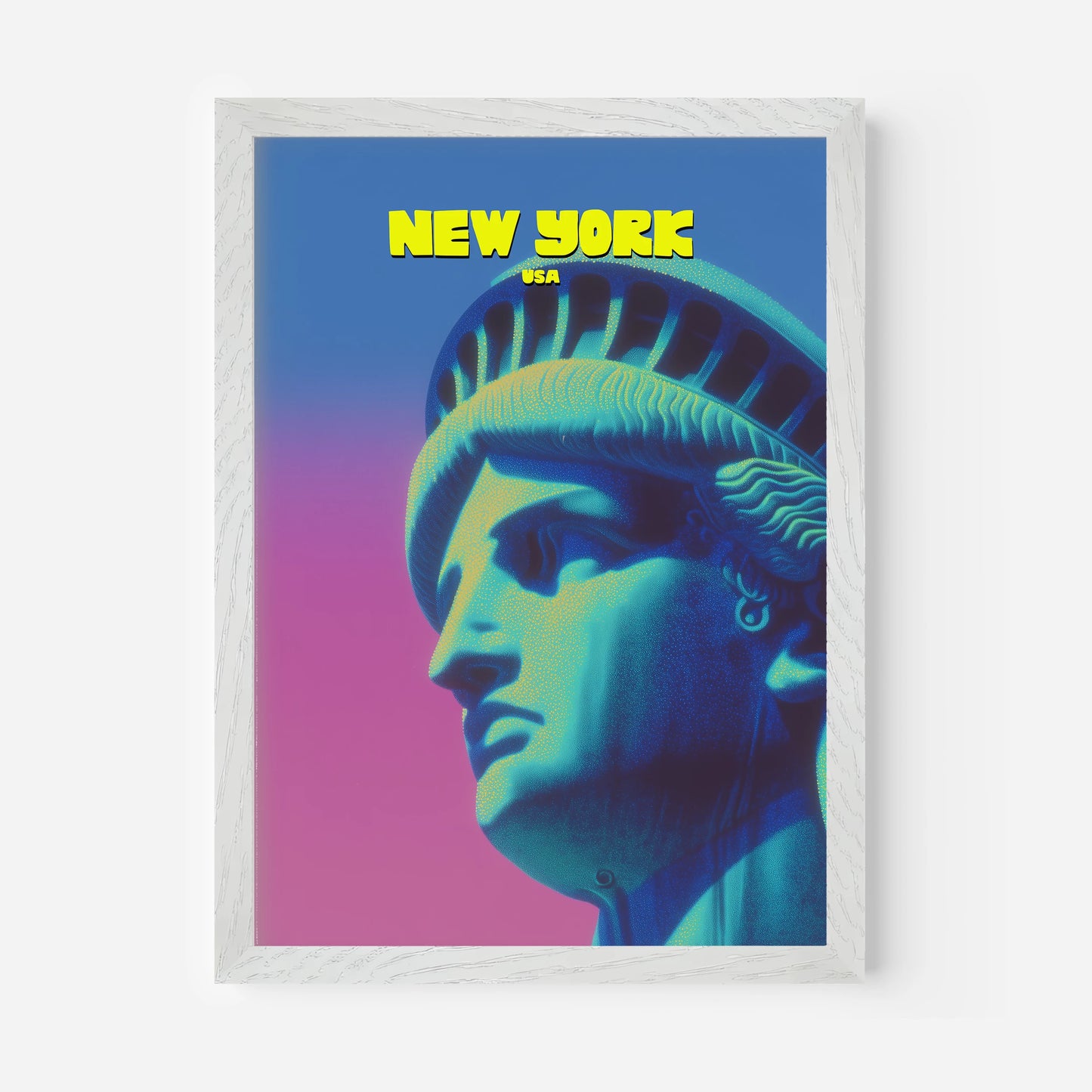 Statue Of Liberty New York Manhattan America Travel Poster