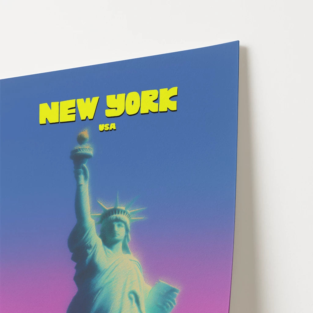 Statue Of Liberty New York Manhattan America Travel Poster