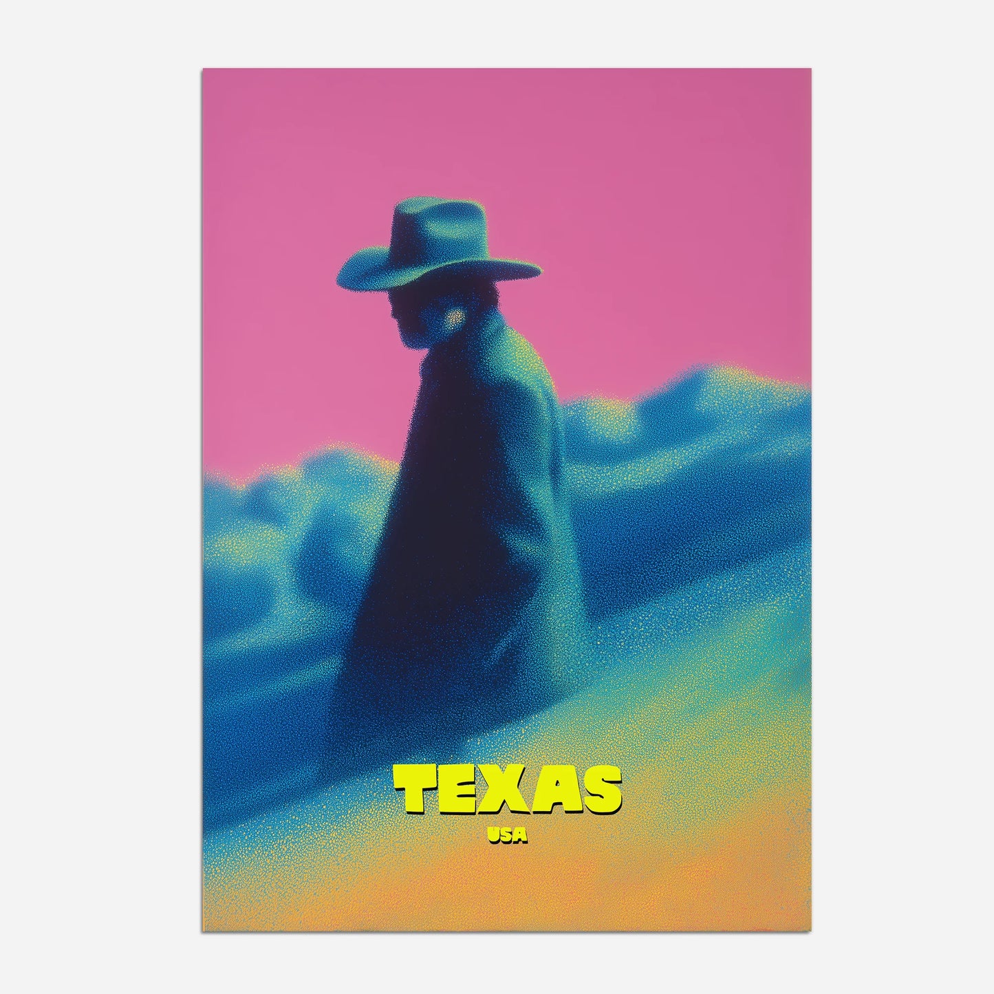 Texas America Travel Poster