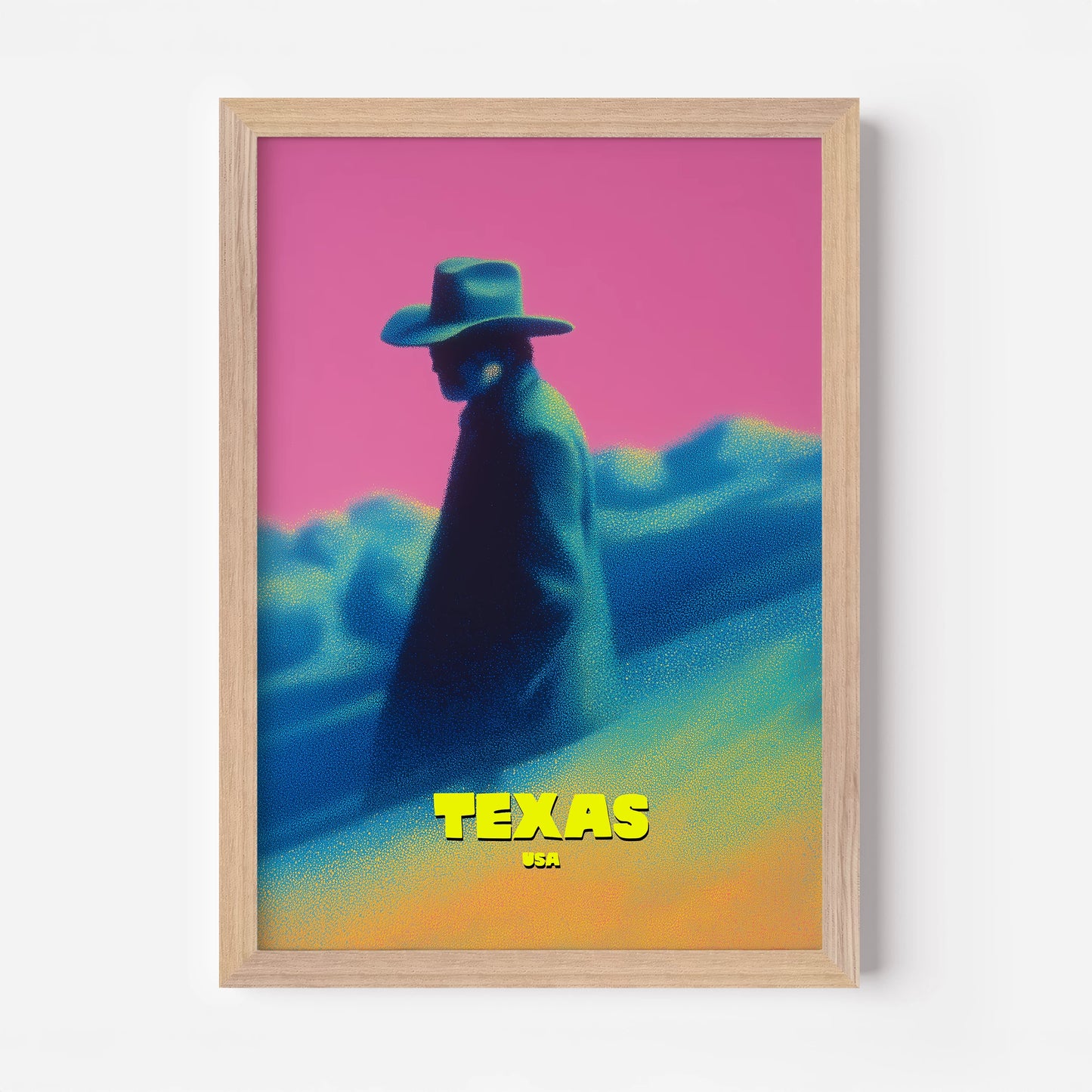 Texas America Travel Poster