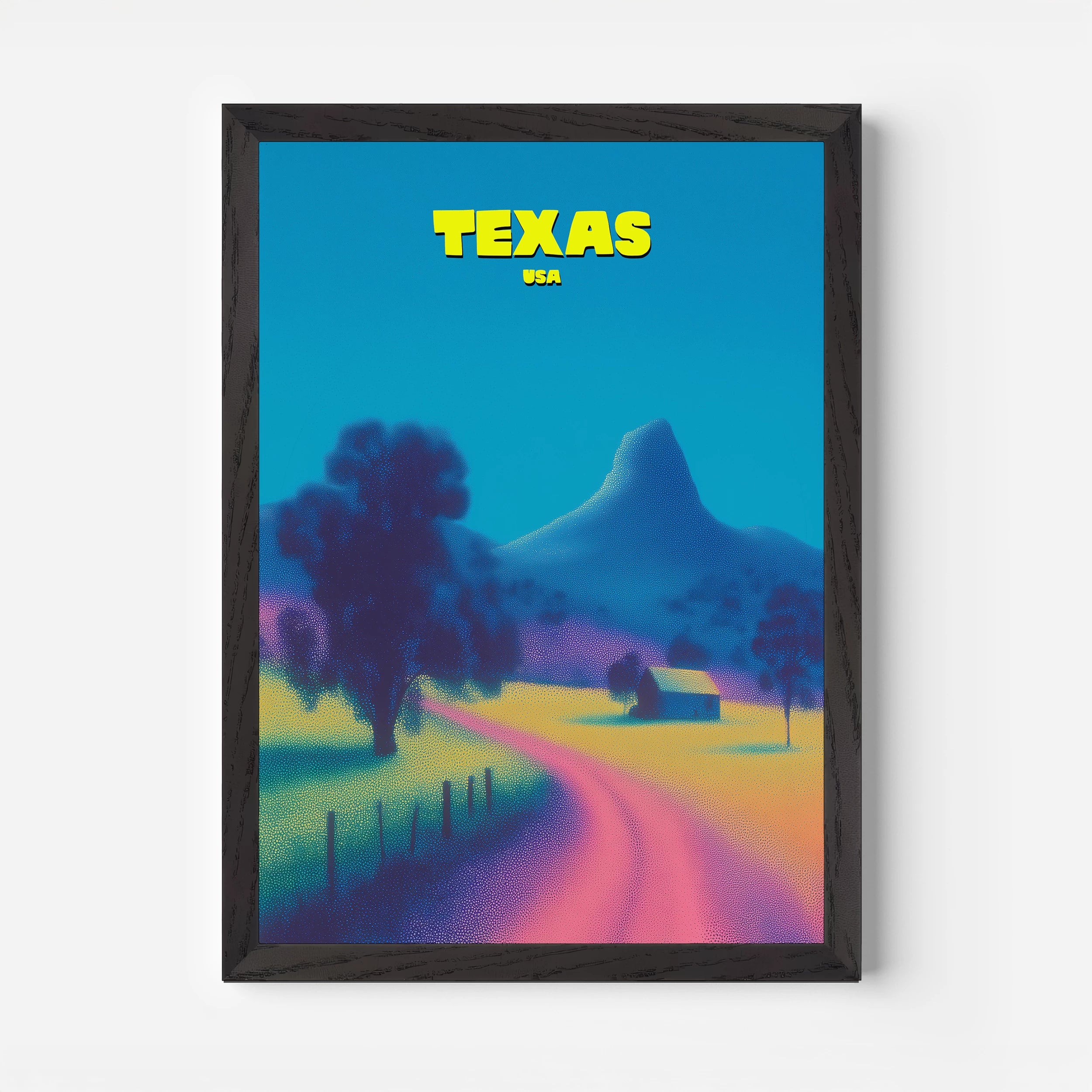 Texas America Travel Poster