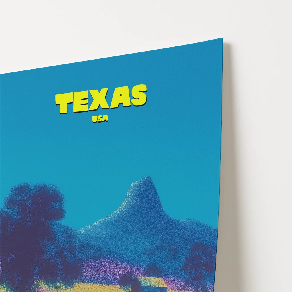 Texas America Travel Poster