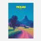 Texas America Travel Poster