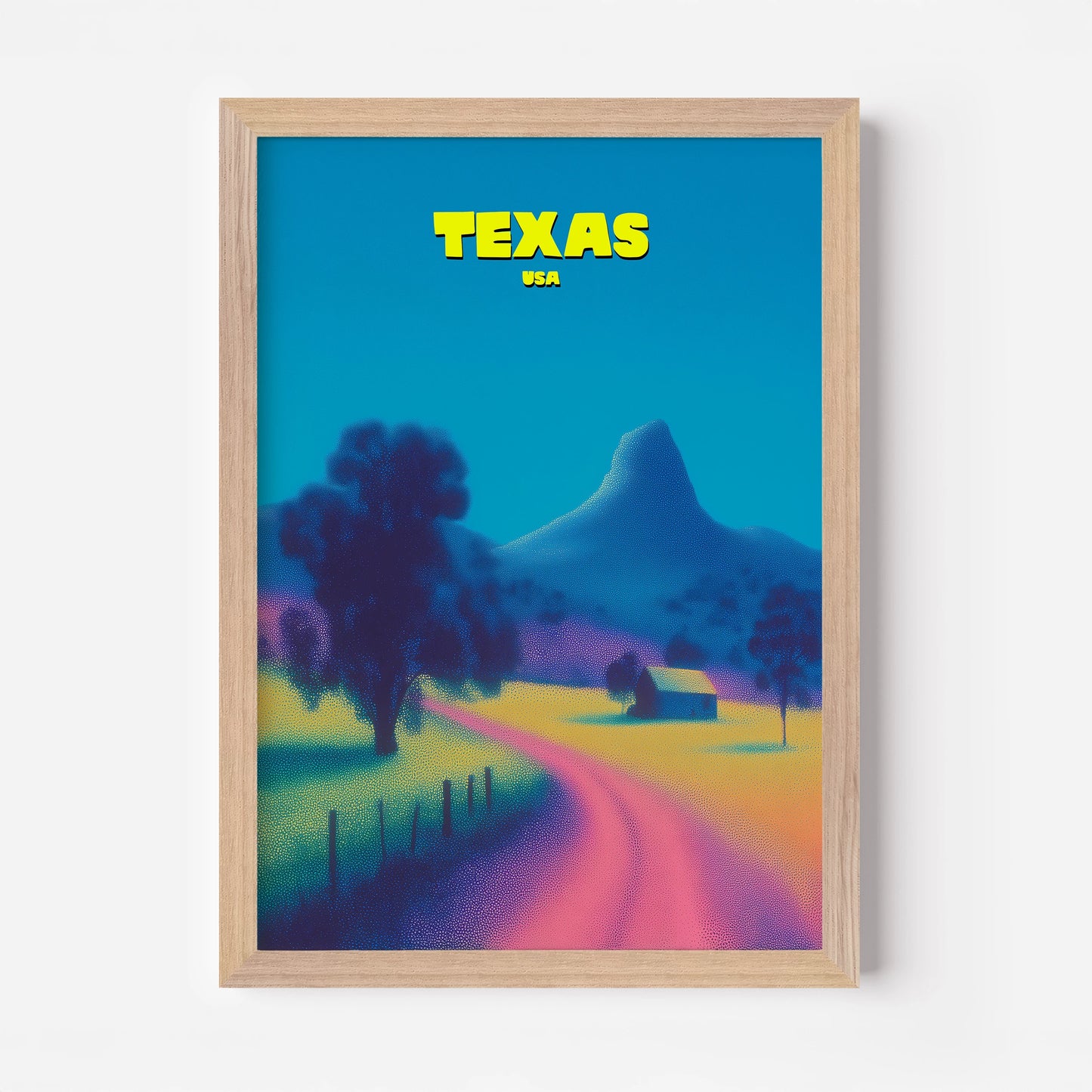 Texas America Travel Poster