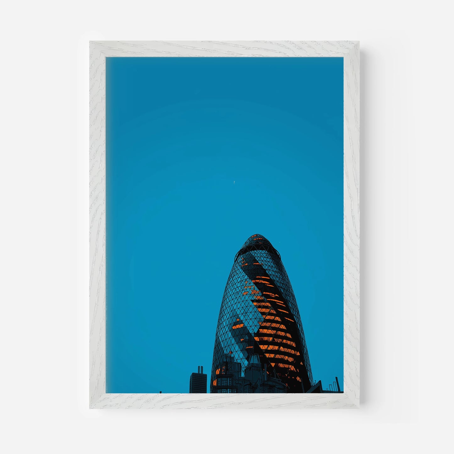 The Gherkin London England Travel Poster