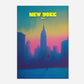 New York Manhattan America Travel Poster
