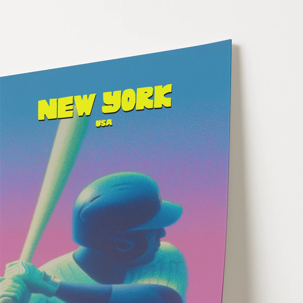 The Mets Baseball New York Manhattan America Travel Poster