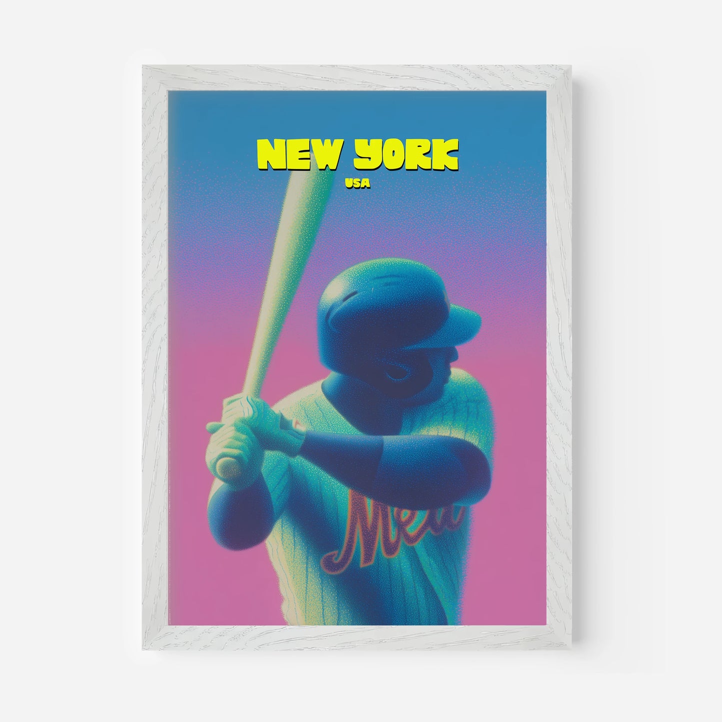 The Mets Baseball New York Manhattan America Travel Poster