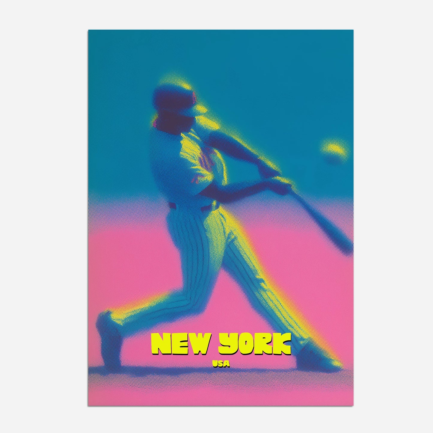 The Mets Baseball New York Manhattan America Travel Poster