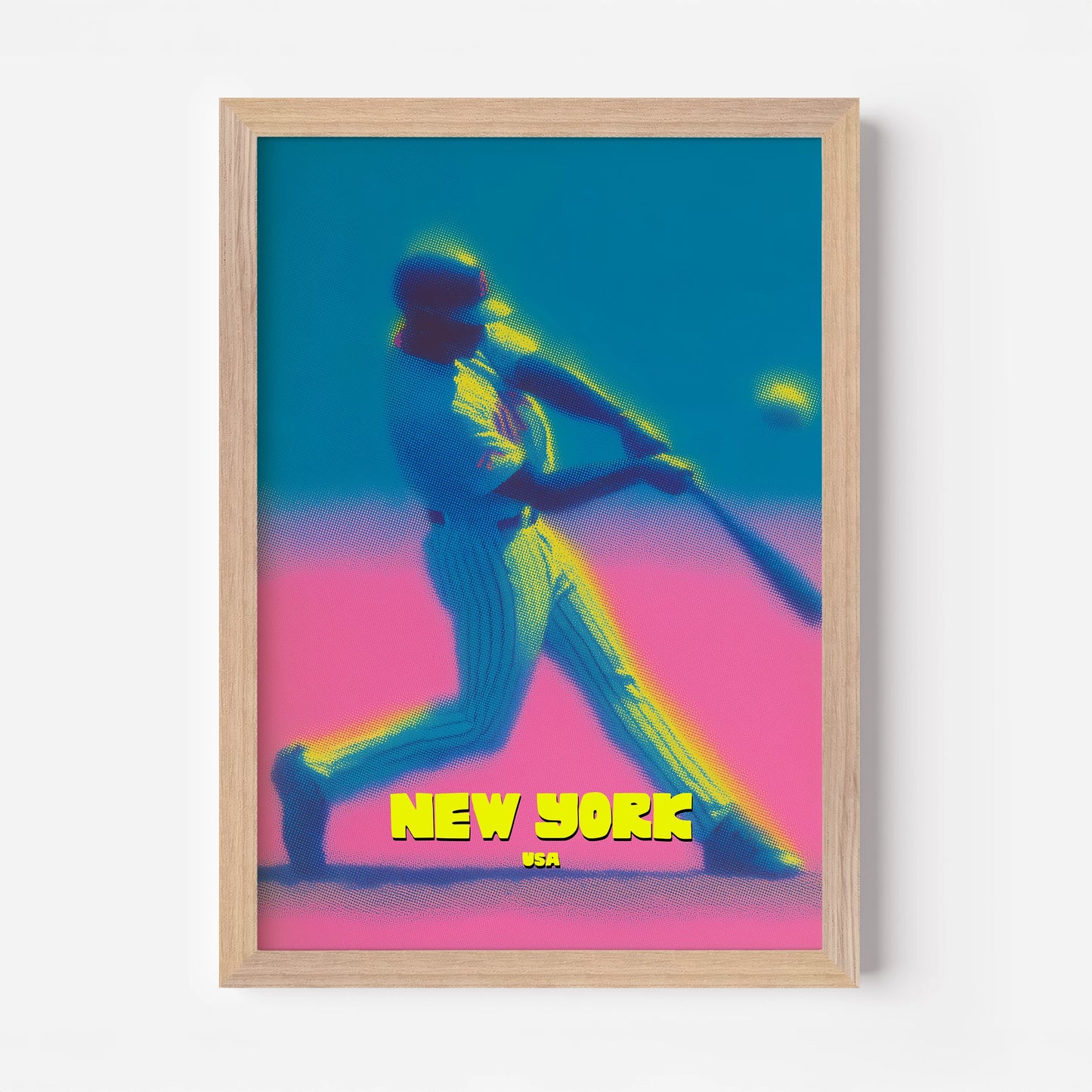 The Mets Baseball New York Manhattan America Travel Poster