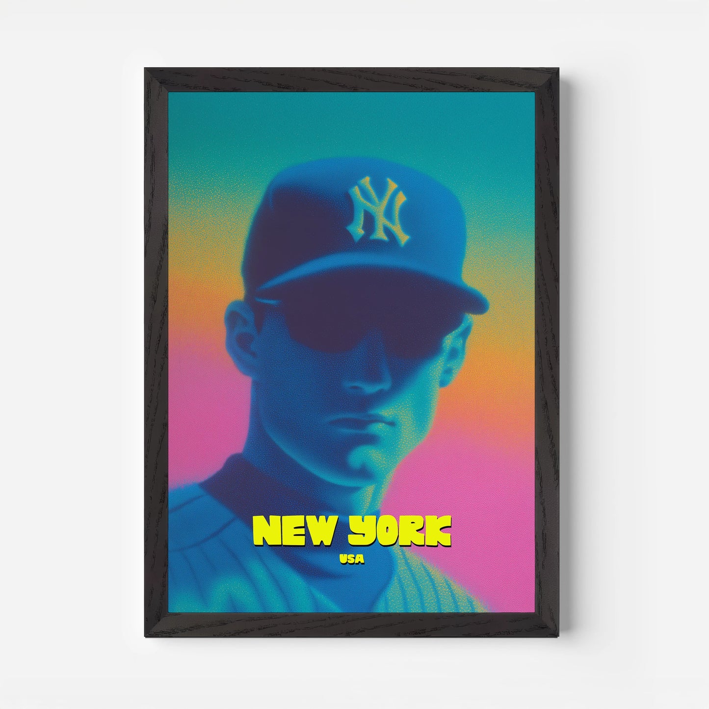 Yankees Baseball New York Manhattan America Travel Poster