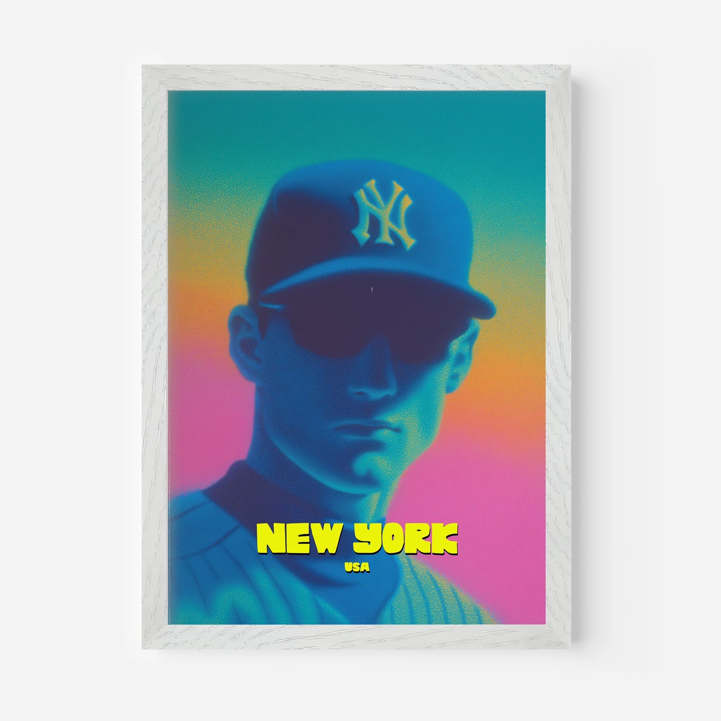 Yankees Baseball New York Manhattan America Travel Poster