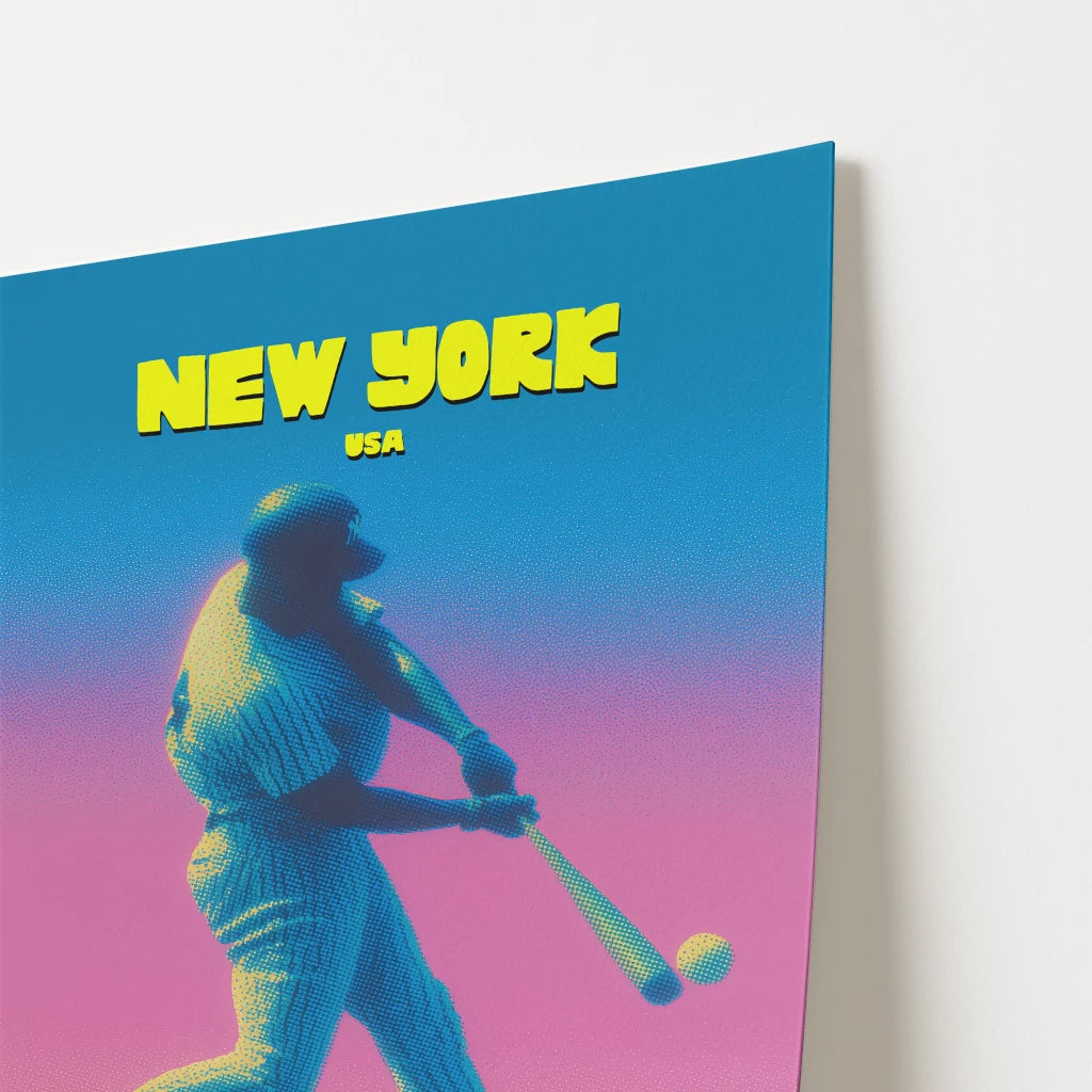 Yankees Baseball New York Manhattan America Travel Poster