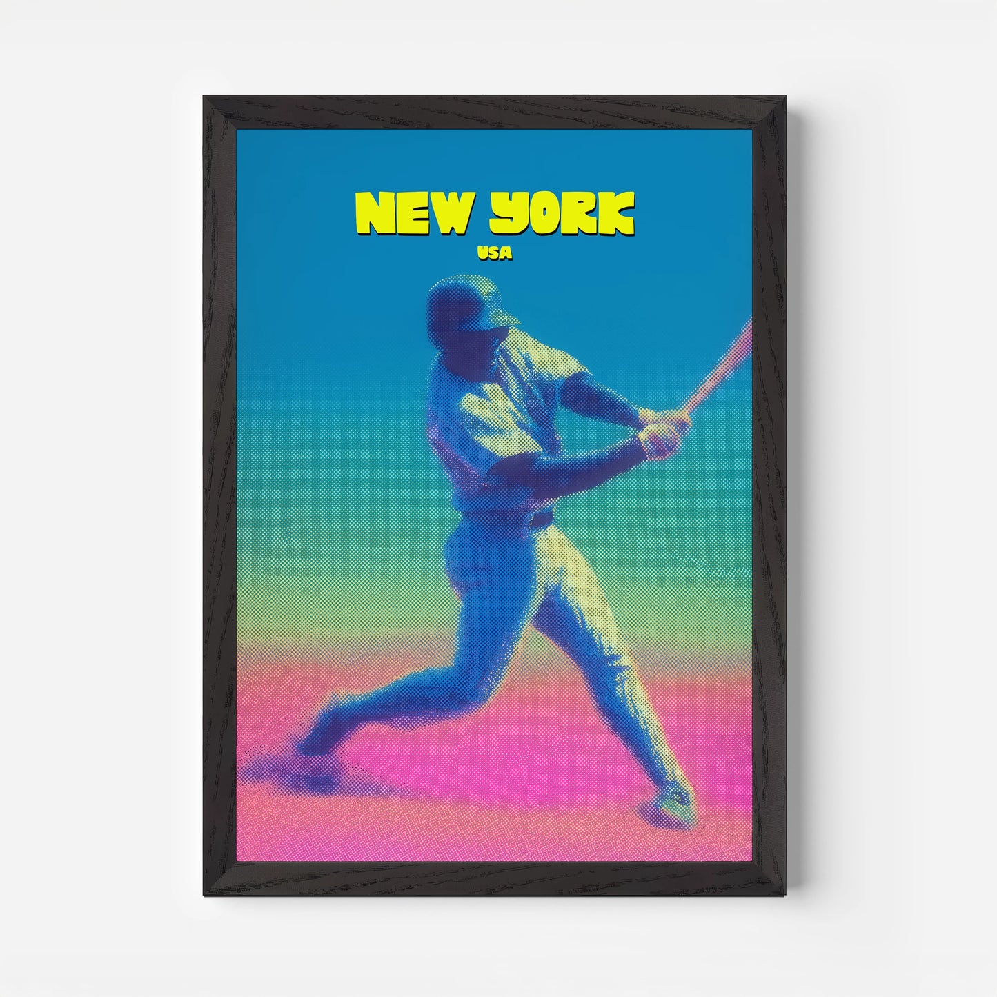 Yankees Baseball New York Manhattan America Travel Poster