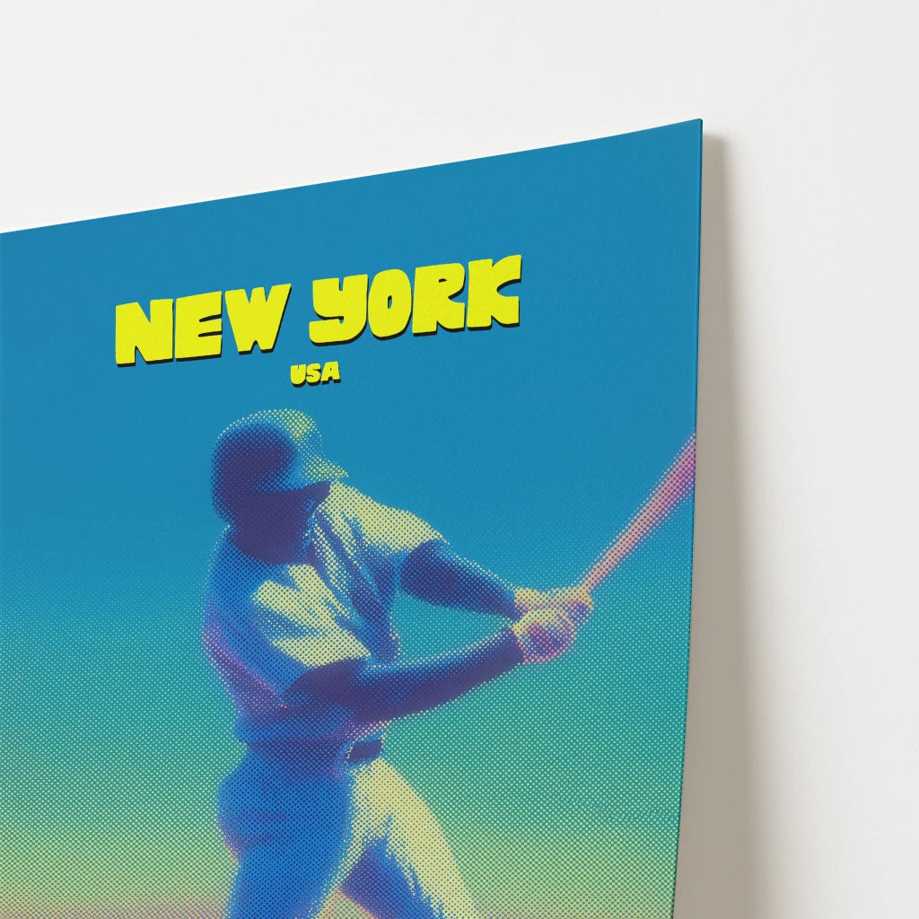 Yankees Baseball New York Manhattan America Travel Poster