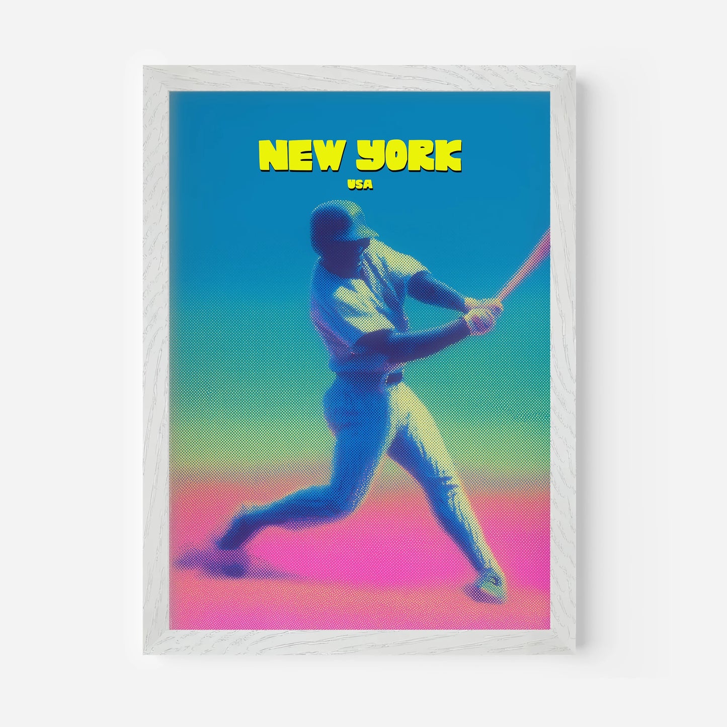 Yankees Baseball New York Manhattan America Travel Poster