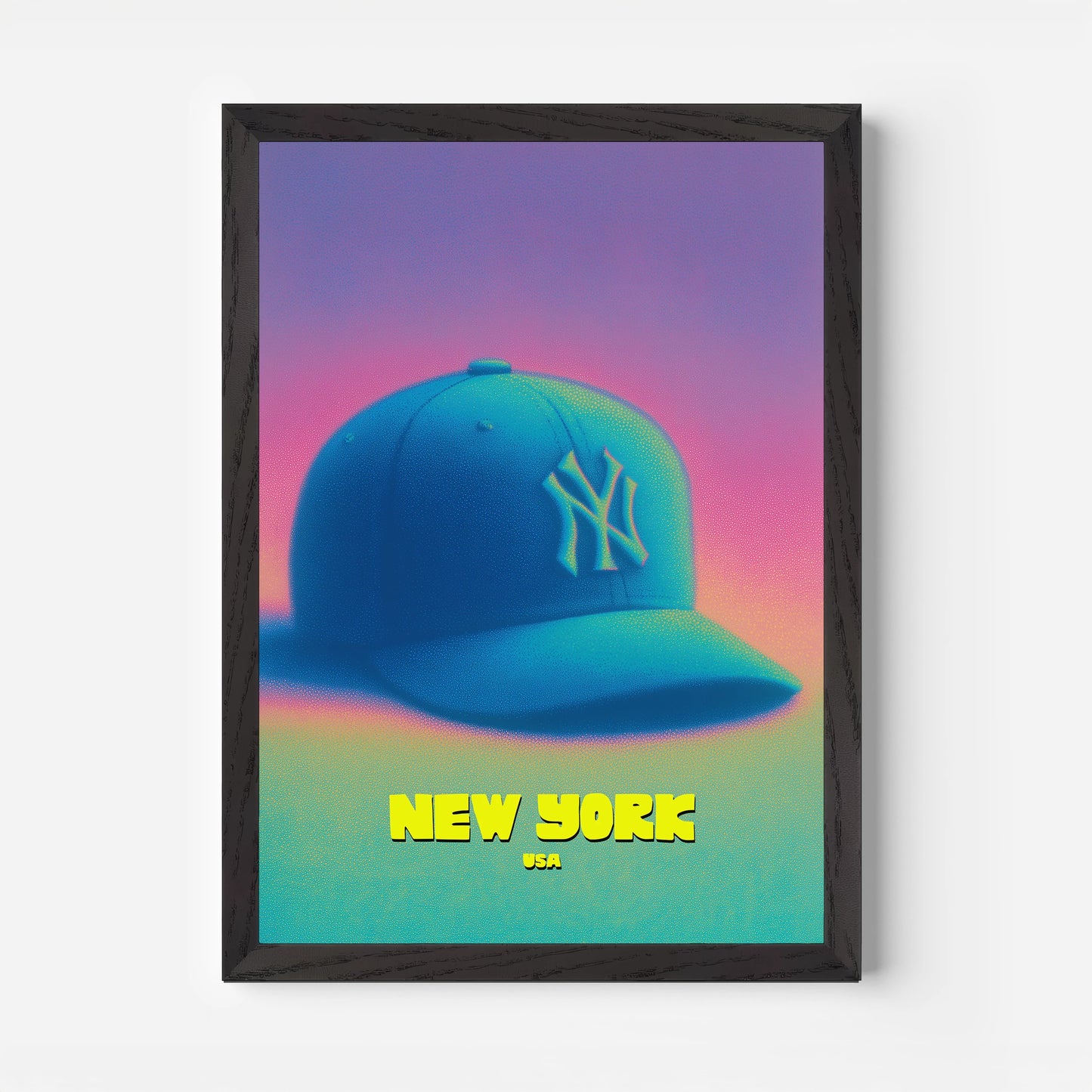 Yankees Baseball New York Manhattan America Travel Poster