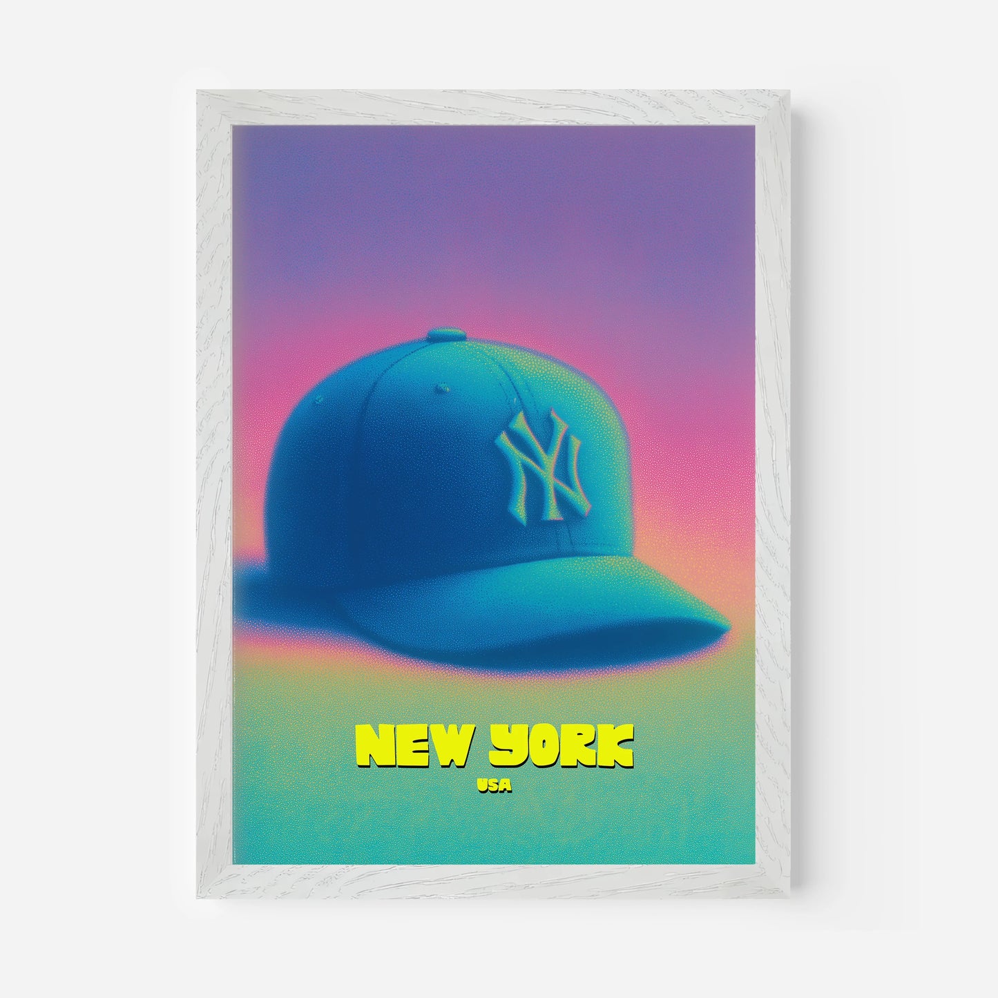 Yankees Baseball New York Manhattan America Travel Poster