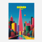 The Shard London England Travel Poster