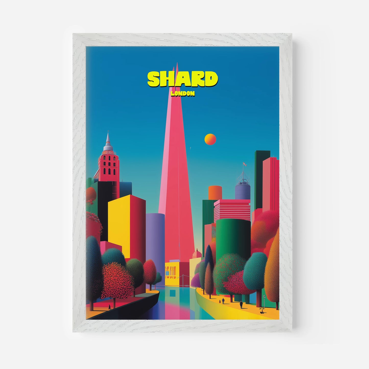 The Shard London England Travel Poster