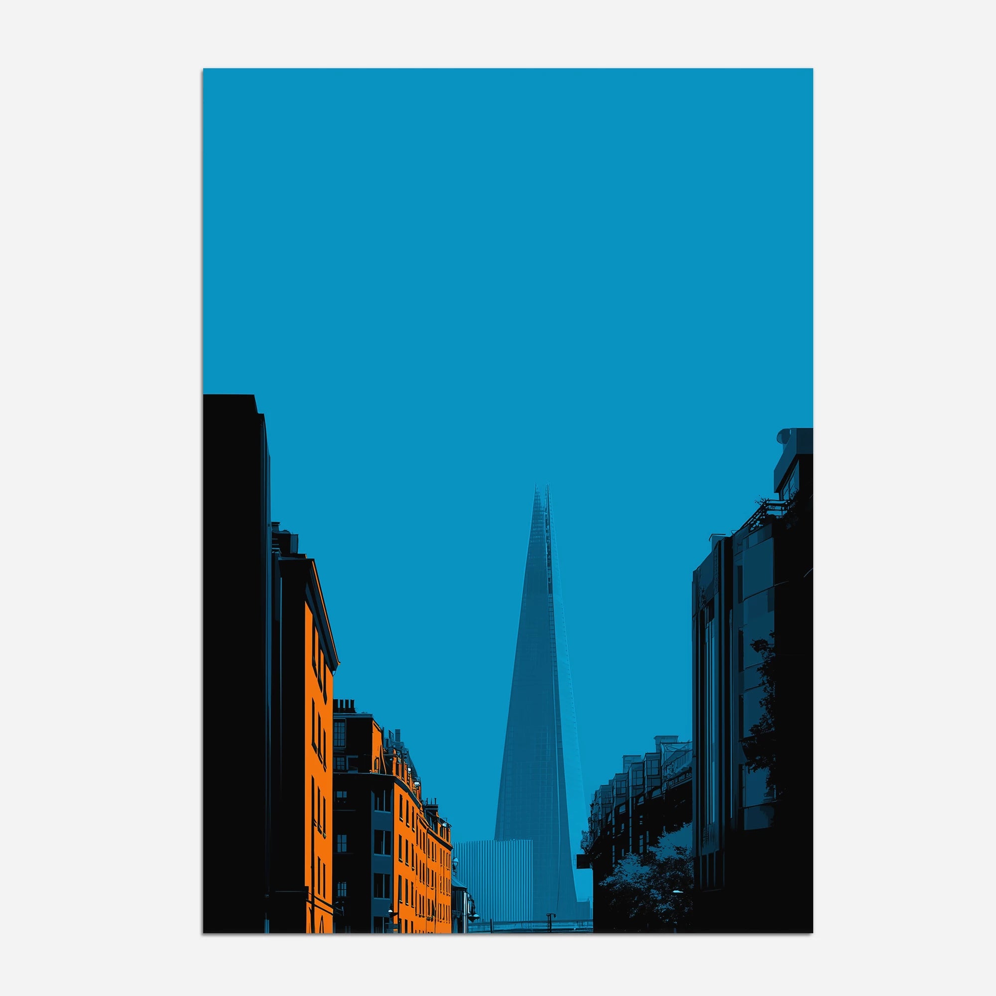 The Shard London England Travel Poster
