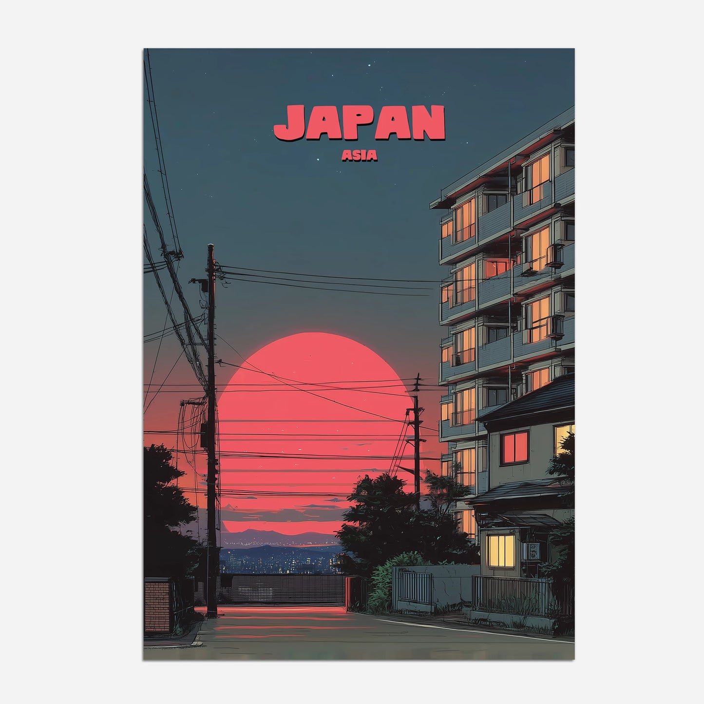 Japan Asia Travel Poster
