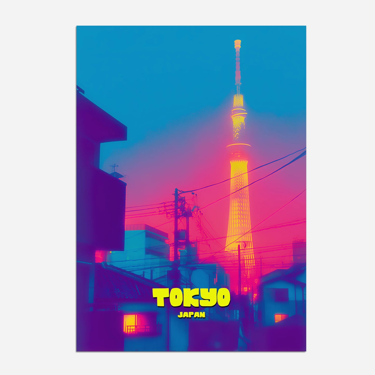 Tokyo Skytree Japan Asia Travel Poster