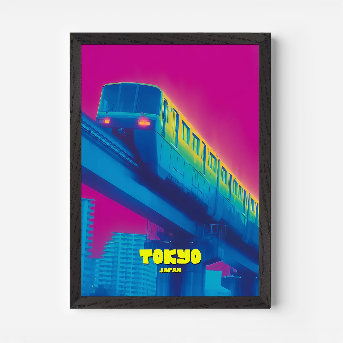 Tokyo Monorail Japan Asia Travel Poster