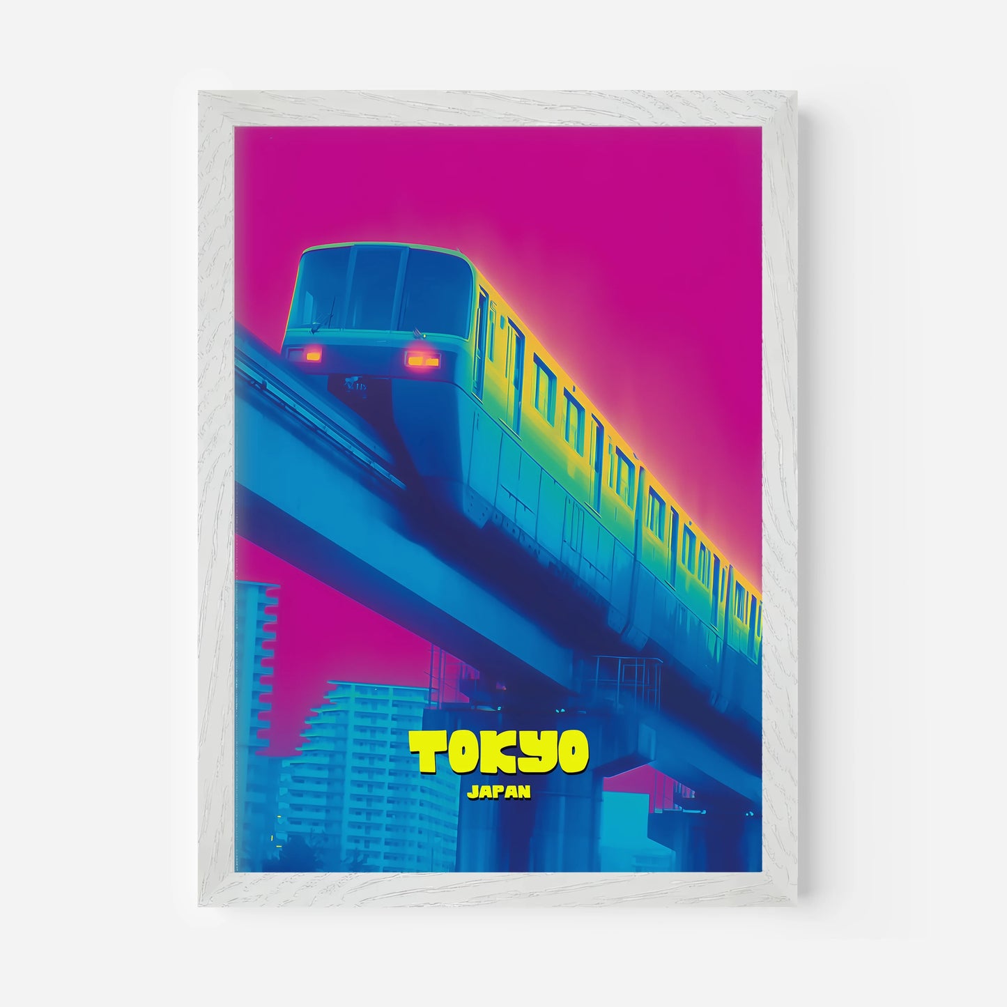 Tokyo Monorail Japan Asia Travel Poster