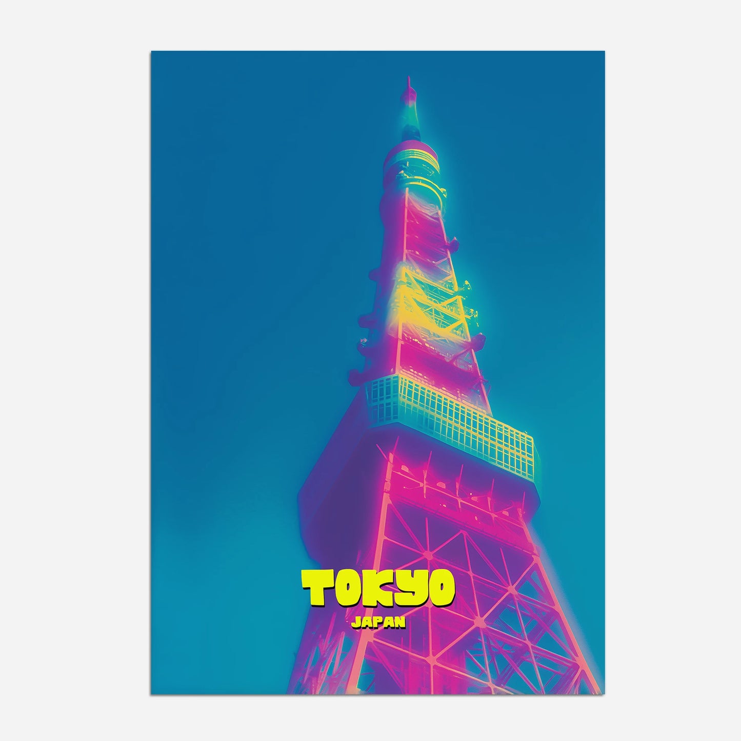 Tokyo Tower Japan Asia Travel Poster