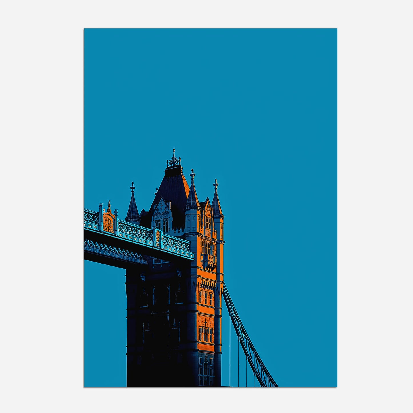 Tower Bridge London England Travel Poster
