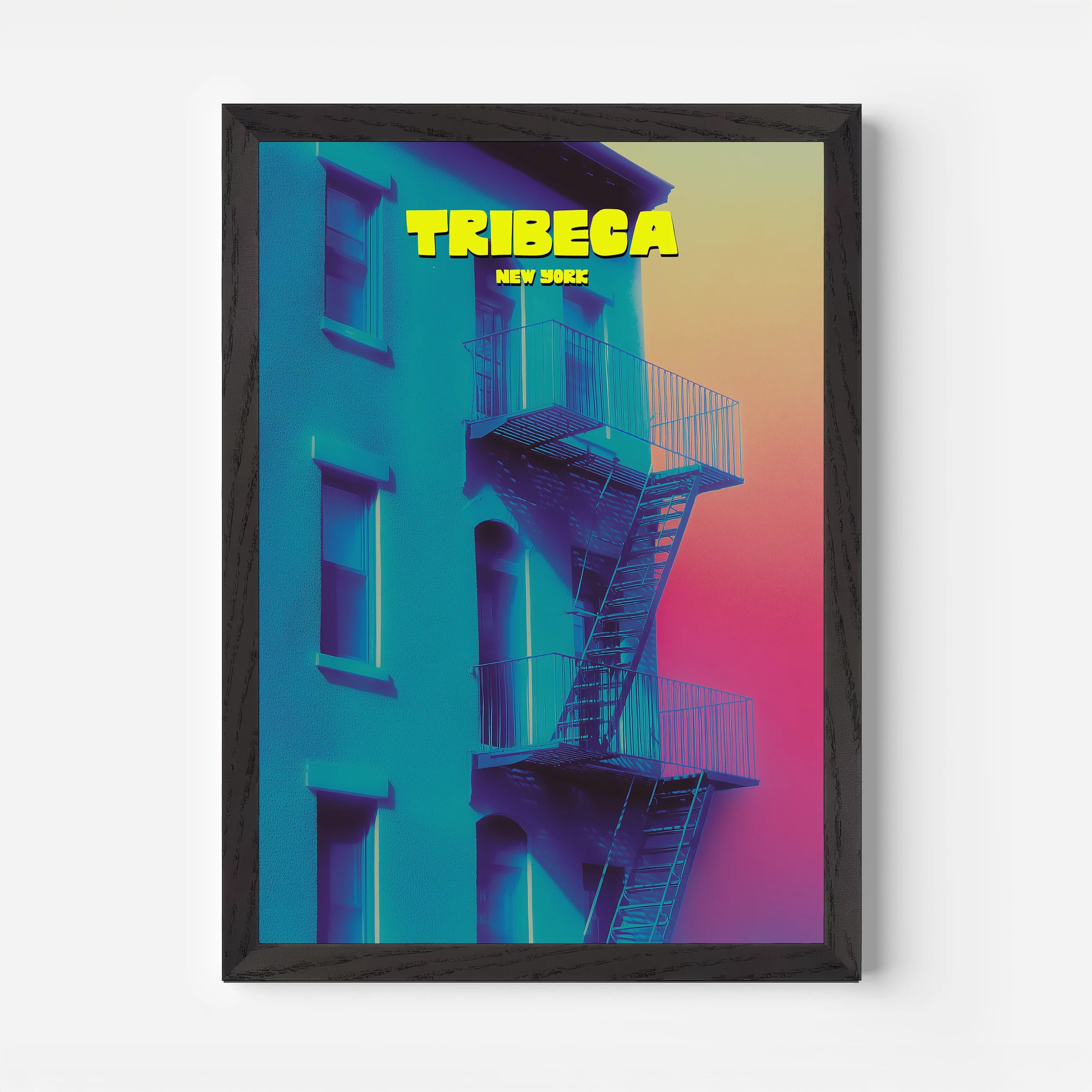 Tribeca New York Manhattan America Travel Poster