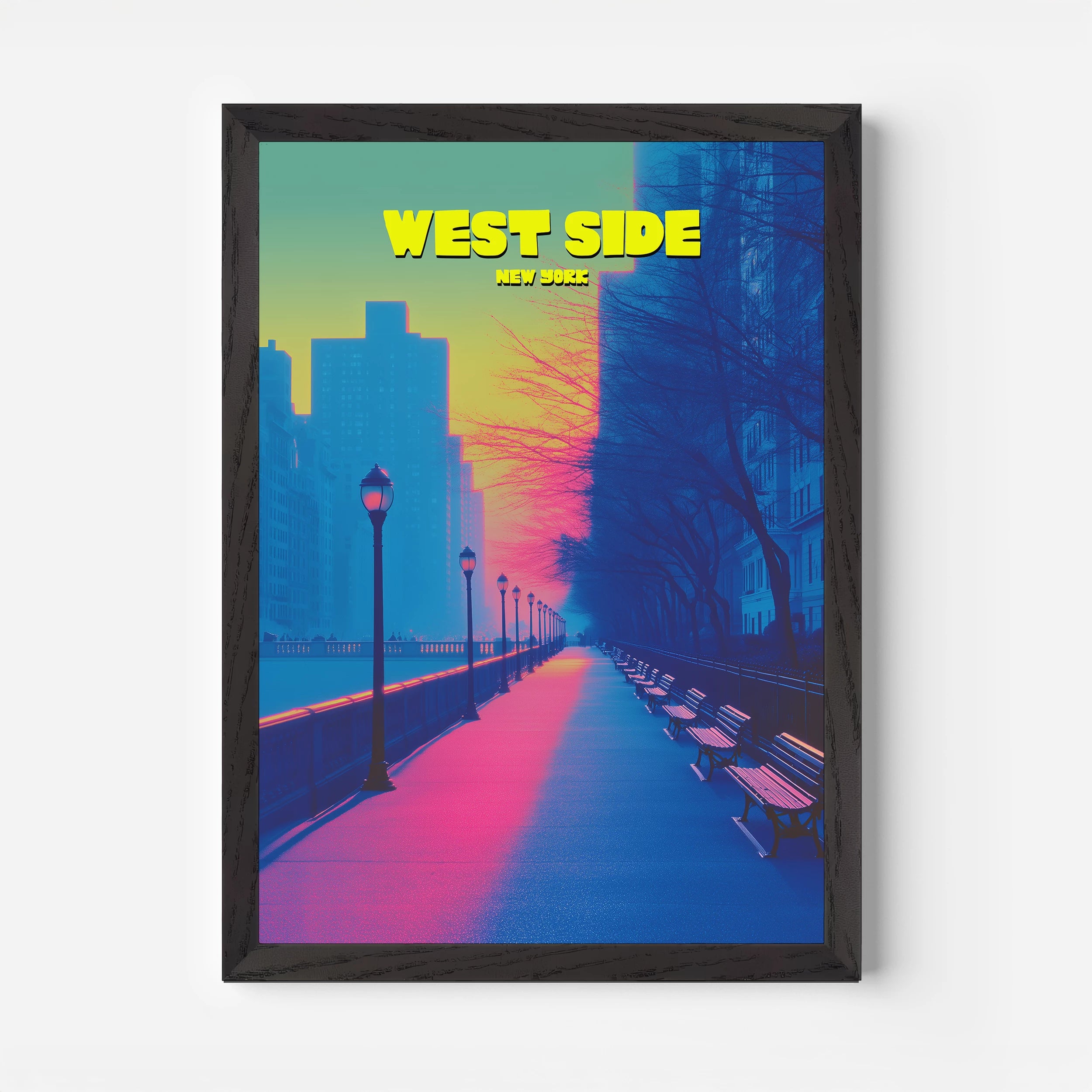 West Side New York Manhattan America Travel Poster