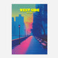 West Side New York Manhattan America Travel Poster