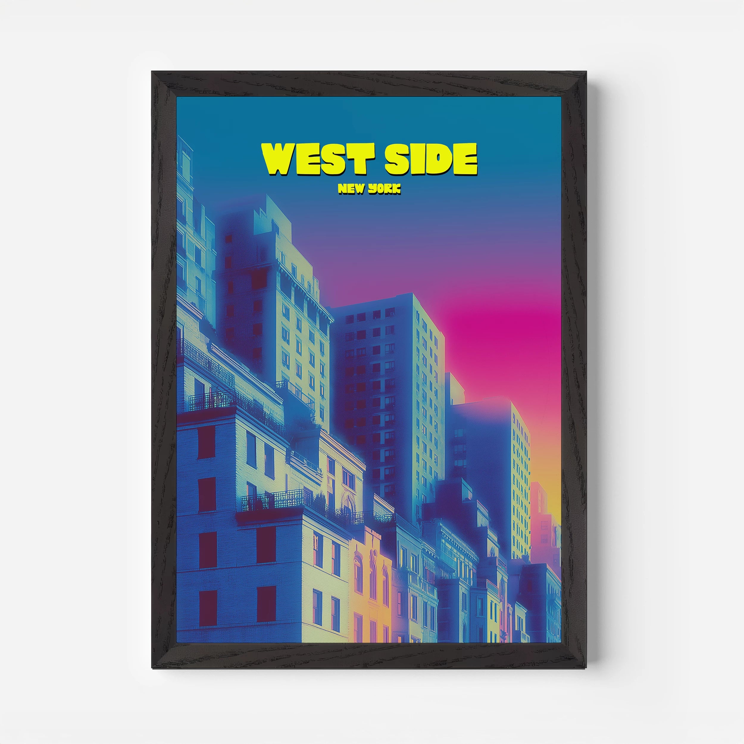 West Side New York Manhattan America Travel Poster