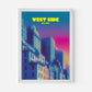 West Side New York Manhattan America Travel Poster