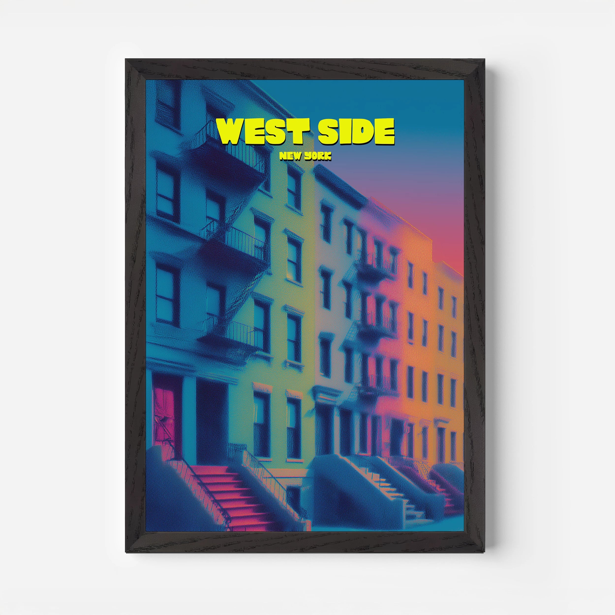 West Side New York Manhattan America Travel Poster