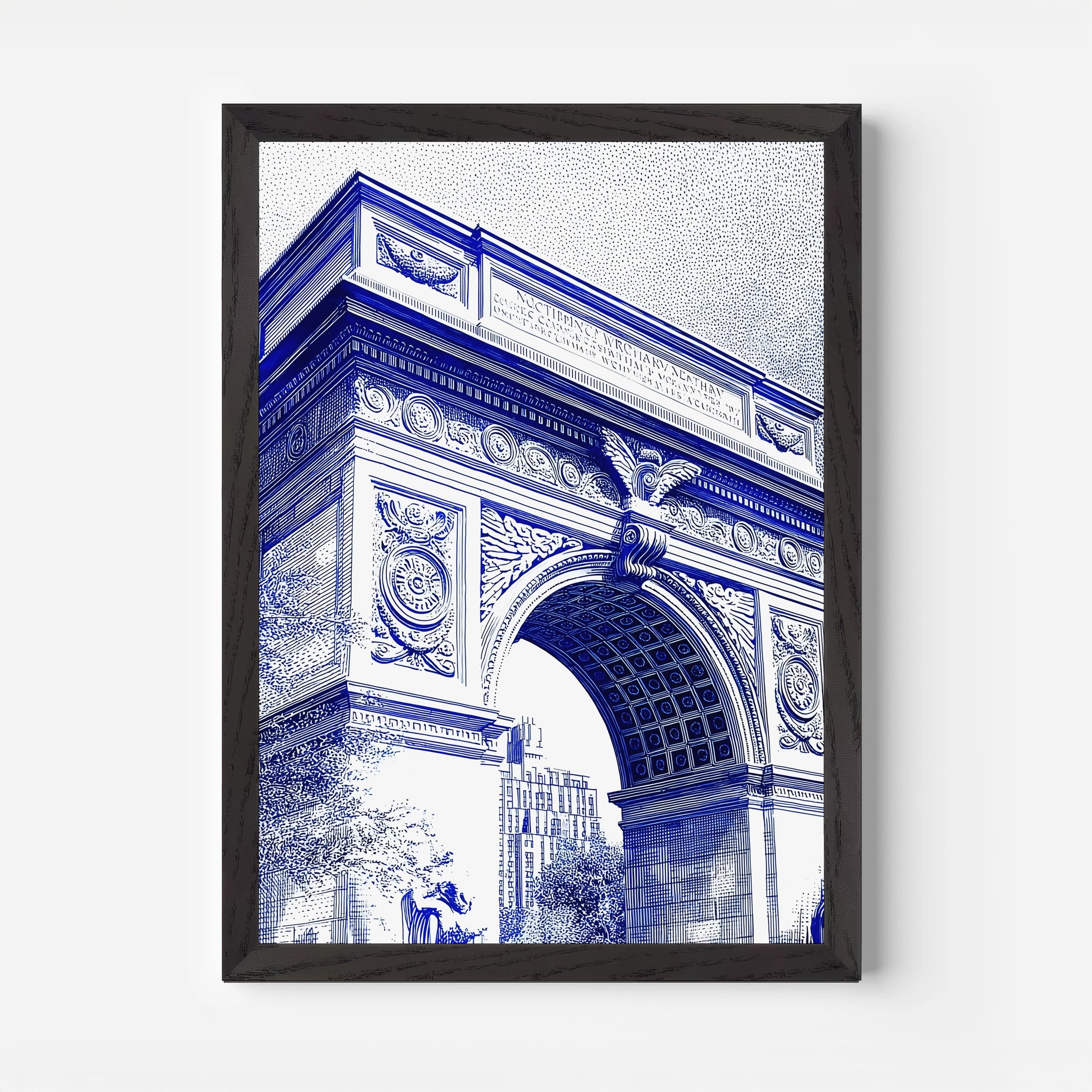 Washington Square Park New York America Travel Poster
