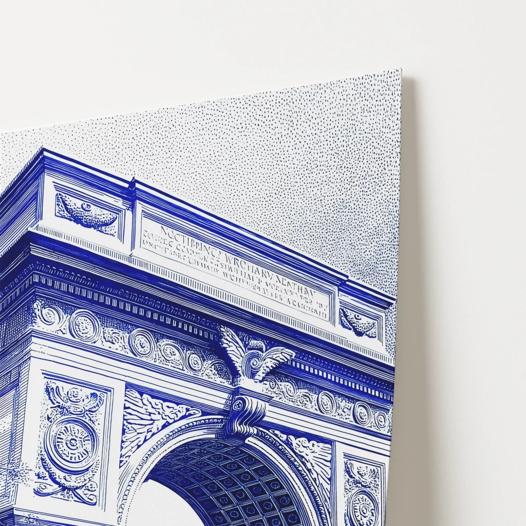Washington Square Park New York America Travel Poster