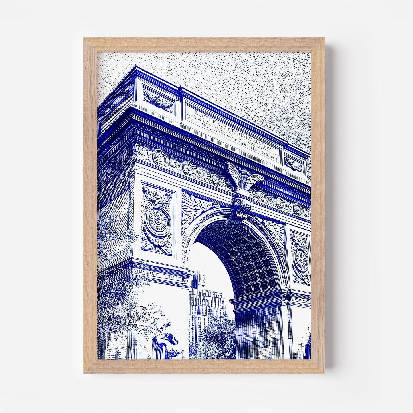 Washington Square Park New York America Travel Poster
