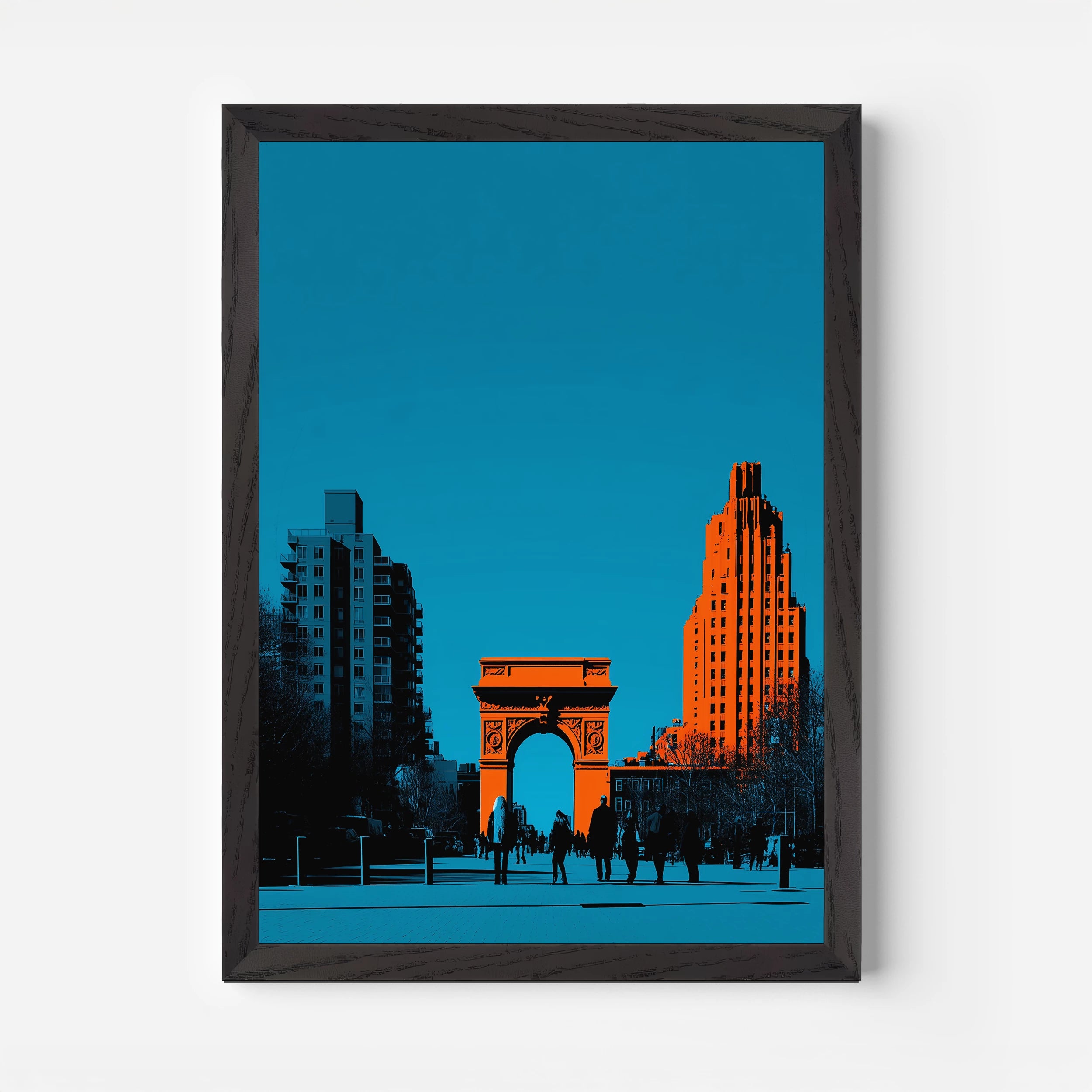 Washington Square Park Arch New York America Travel Poster