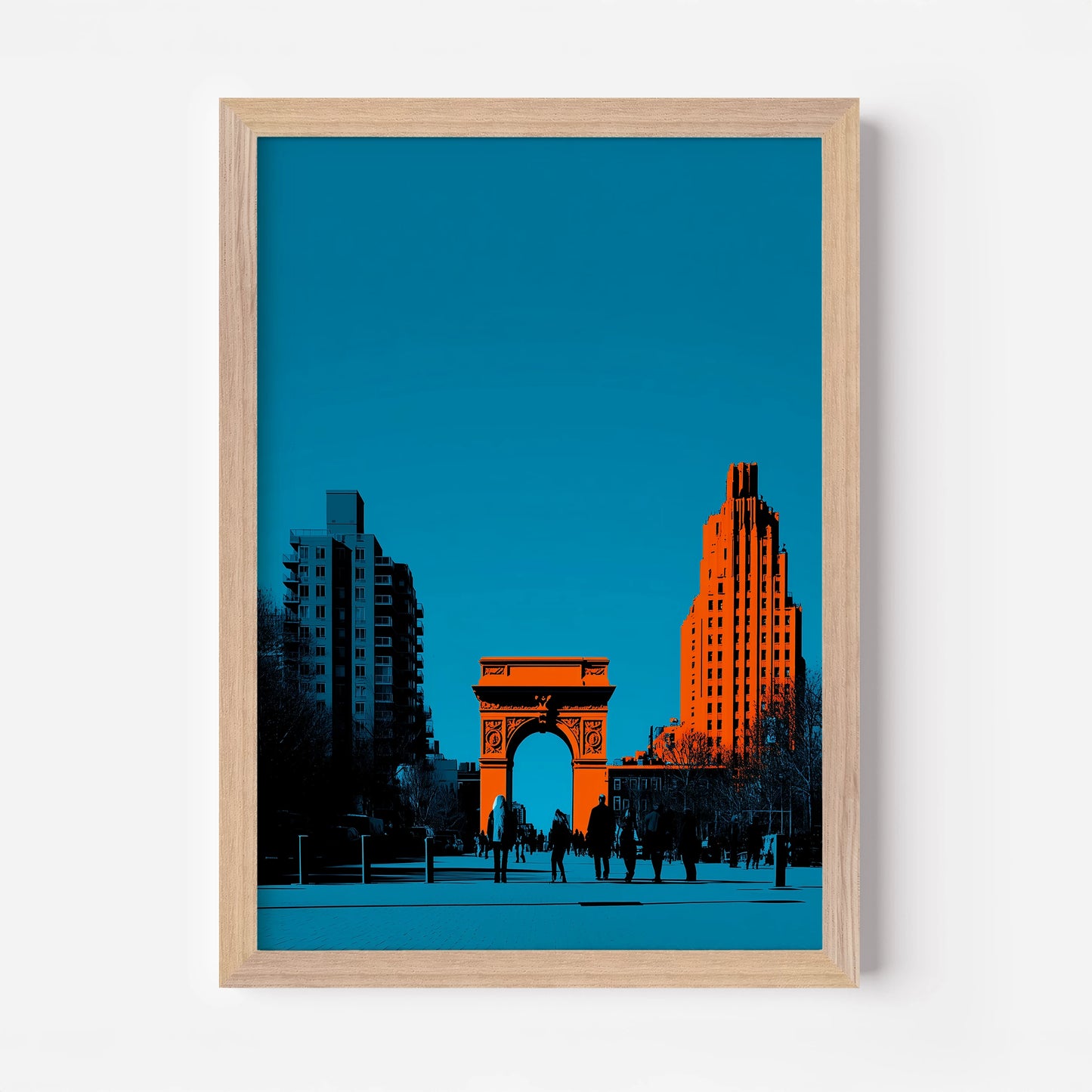 Washington Square Park Arch New York America Travel Poster
