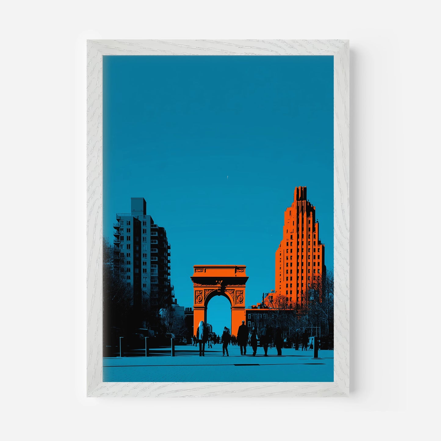 Washington Square Park Arch New York America Travel Poster