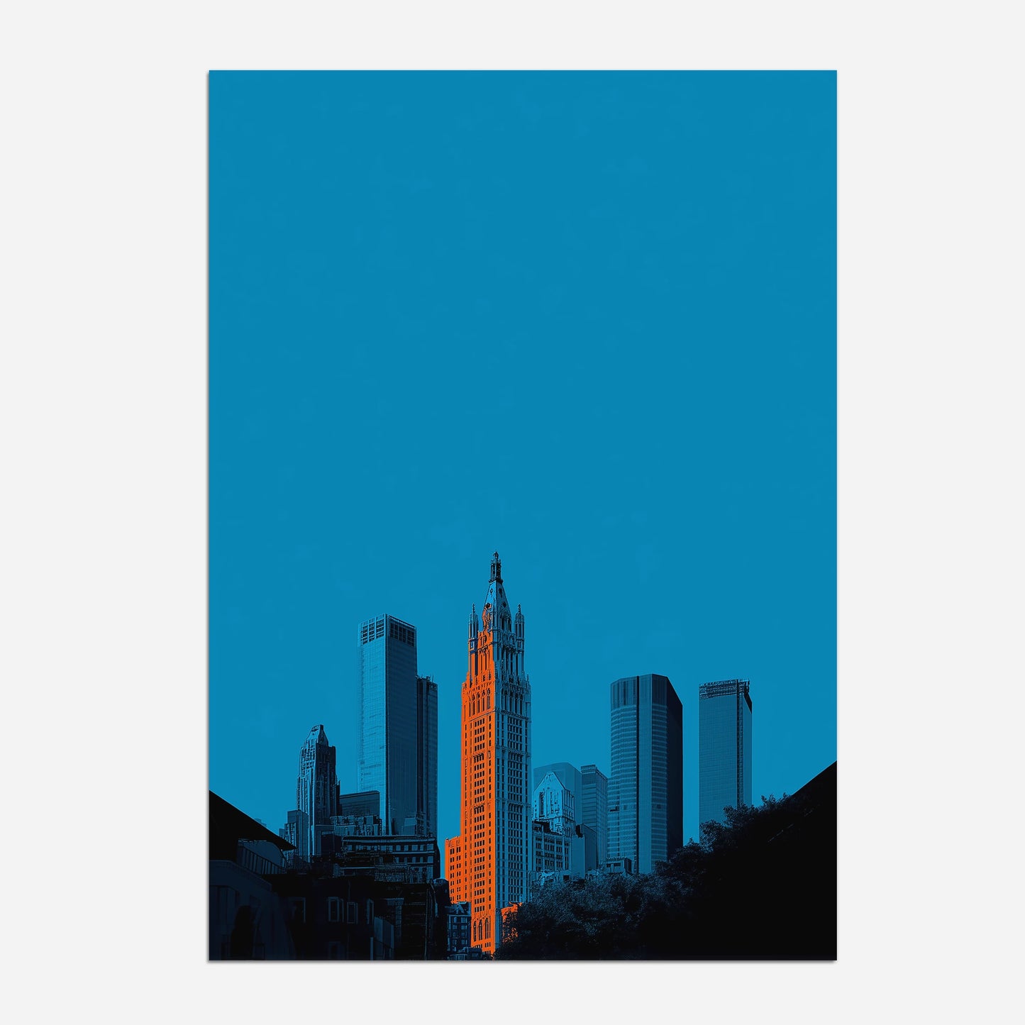 Woolworth Building New York America Travel Poster