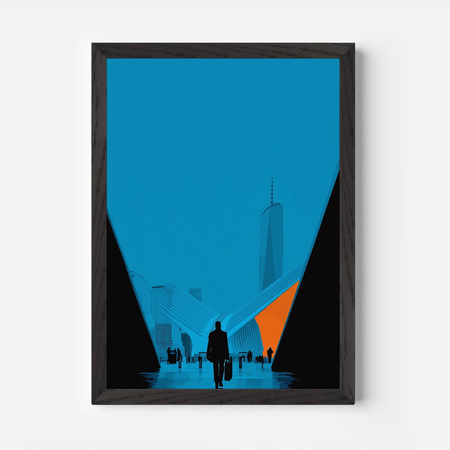 World Trade Center Station New York America Travel Poster