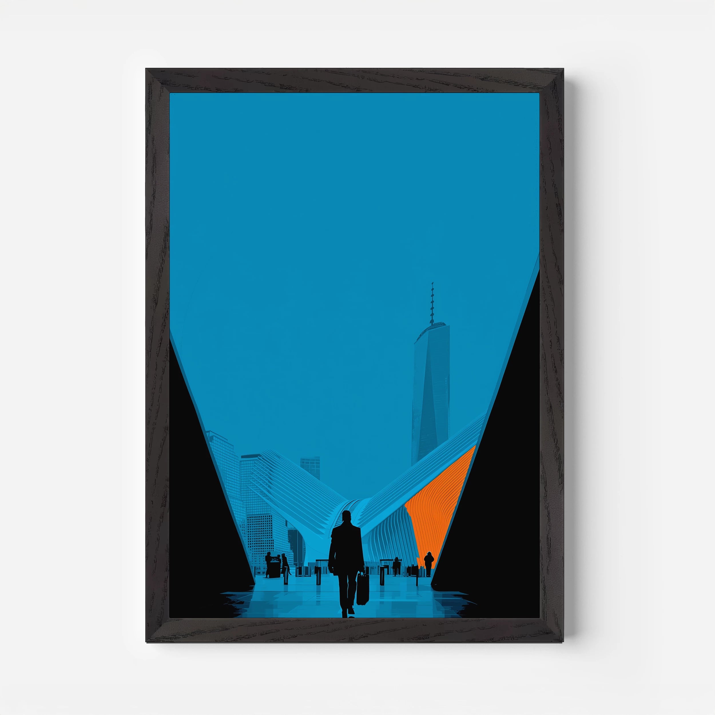 World Trade Center Station New York America Travel Poster