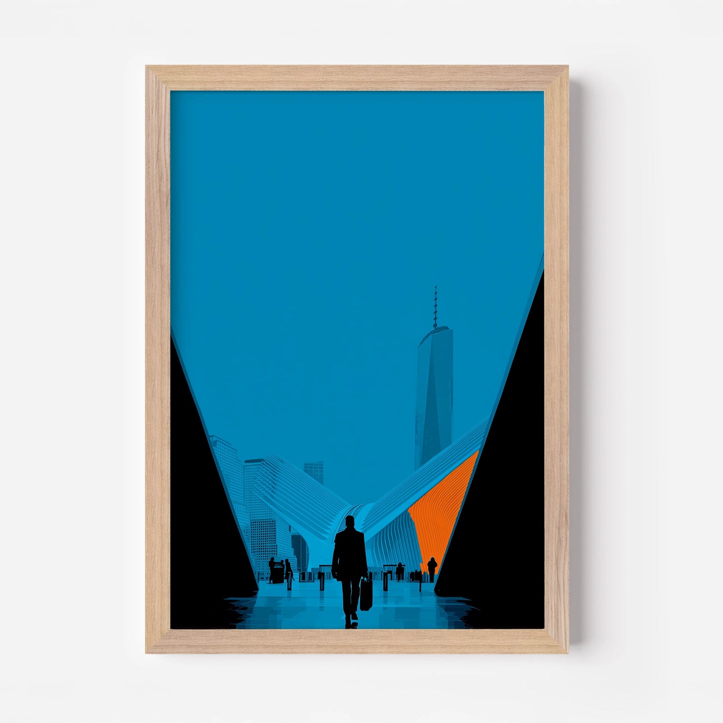 World Trade Center Station New York America Travel Poster
