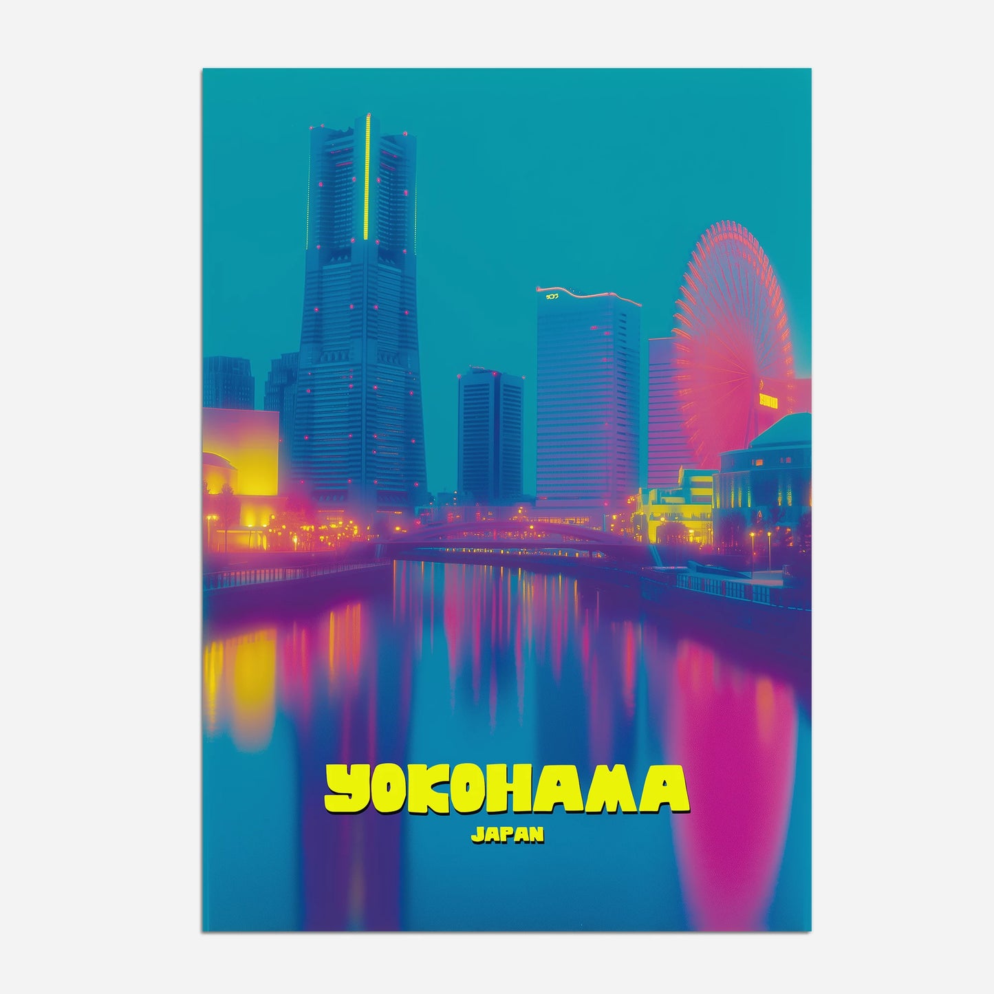 Yokohama Japan Asia Travel Poster